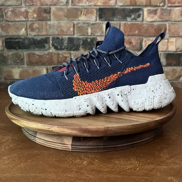 Nike Space Hippie 01 Midnight Navy Magma Orange Mens Athletic Shoes Sneakers 11 - Picture 1 of 16